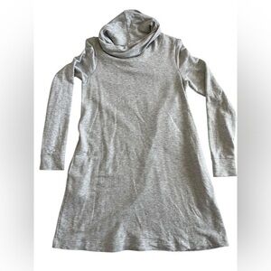 GAP Light Gray Cowl Neck Long Sleeve Sweater Dress
